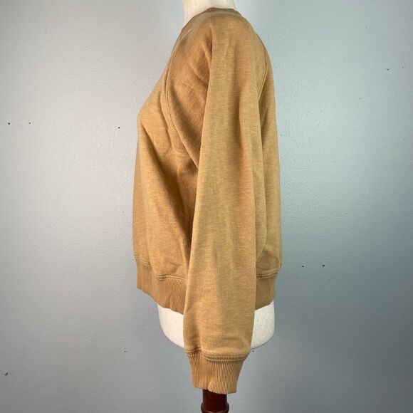American Eagle Embroidered Tan Sweatshirt Size S EUC - Picture 4 of 6